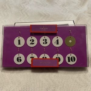 Kate Spade Drink /Wine Glass Tag Set - Gold Foil